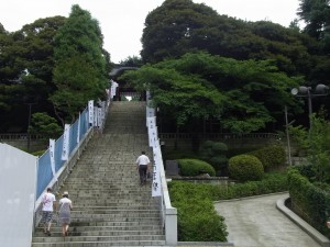 二荒山神社への階段
