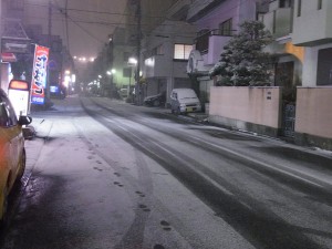 １５日夜の様子