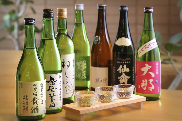 栃木を代表する銘酒を少しずつ楽しめる、お得な飲み比べセットも